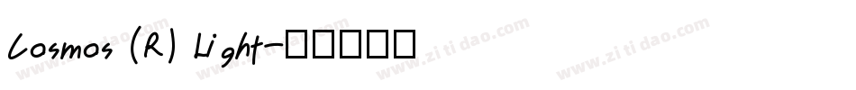 Cosmos (R) Light字体转换